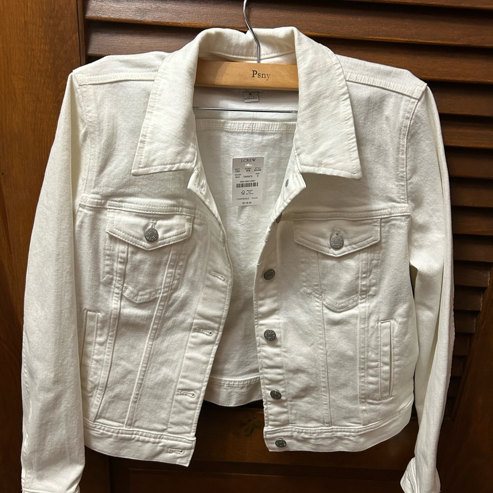 Women's White Denim Jacket